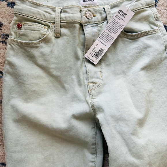 Hudson Blair Gal light wash straight cuffed crop stretch women jeans NWT sz 24 - Picture 5 of 5